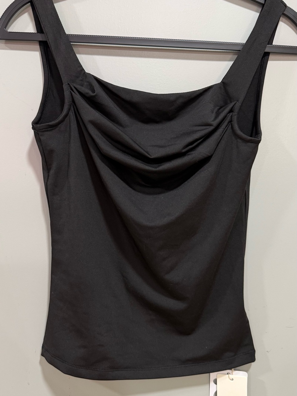 Commense Black Cowl Neck Camisole